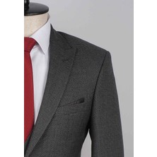 Jan Carlucci Yelekli  Slimfit Drop 6 Takım Elbise