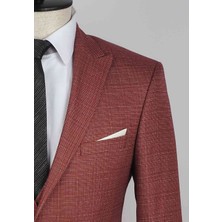 Jan Carlucci Yelekli  Slimfit Drop 6 Takım Elbise
