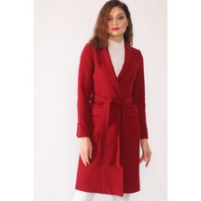 Dewberry Z6628 Dewberry Bayan Palto-Bordo