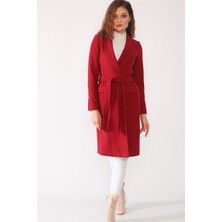 Dewberry Z6628 Dewberry Bayan Palto-Bordo