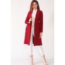 Dewberry Z6628 Dewberry Bayan Palto-Bordo