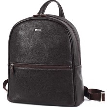 Aka Deri Floter Kahve - Deri Sırt Çantası 332