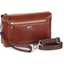 Aka Deri Parlak Taba - Deri El Çantası 364