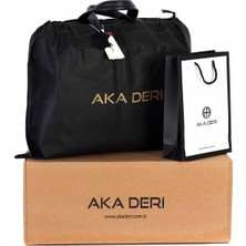 Aka Deri Floter Kahve - Deri Evrak Çantası 253