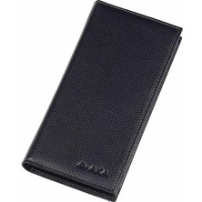 Aka Deri Floter Siyah - Deri El Cüzdanı 810