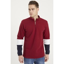 Dewberry 1041 Dewberry Erkek Sweatshırt-Bordo