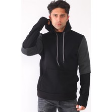 Dewberry 1042 Dewberry Erkek Sweatshırt-Siyah