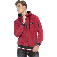 Cipo & Baxx CL418 Vintage Kırmızı Kapşonlu Erkek Sweatshirt