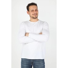 Balins  Erkek Süprem Bisiklet Yaka Tişört Beyaz