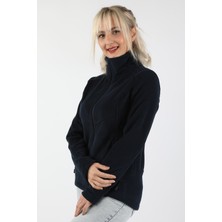 Balins Balıkçı Fermuarlı Sweatshirt Lacivert