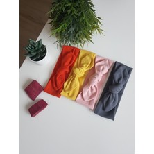 Swan Butik Kız Çocuk Bebek Renkli Bandana Toka Seti