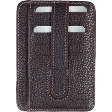 Aka Deri Floter Kahve - Deri Kartlık 030