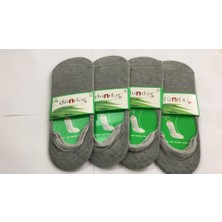 Dündar 6 Adet Erkek Bambu Silikonlu Dikişsiz Babet Çorap