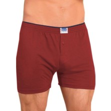 Berrak 1099 Düğmeli Erkek Boxer Penye 3'Lü
