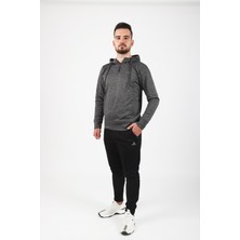 Letoon Erkek Yarım Fermuarlı Kapüşonlü Sporcu Sweat