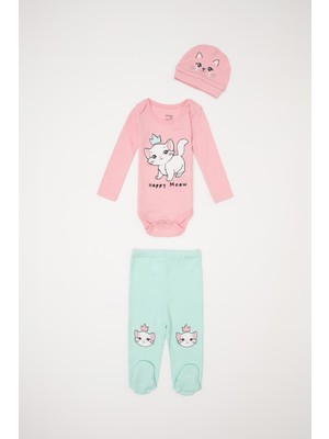 DeFacto Kız Bebek Alt Üst Patikli 3'lü Takım S3932A220WN