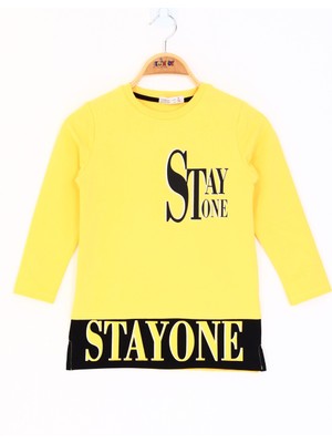 Toontoy Kız Çocuk Stay One Baskılı Tişört