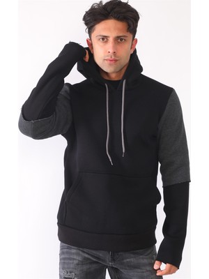 Dewberry 1042 Dewberry Erkek Sweatshırt-Siyah
