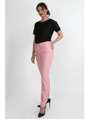 Balins  Cep Detaylı Gabardin Pantolon Pembe