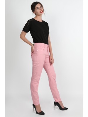 Balins  Cep Detaylı Gabardin Pantolon Pembe