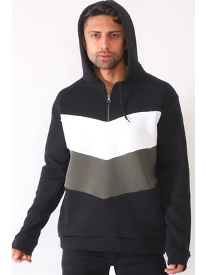 Dewberry 1044 Dewberry Erkek Sweatshırt-Siyah