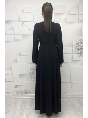 Gökmen Kotan Likralı Elbise Siyah