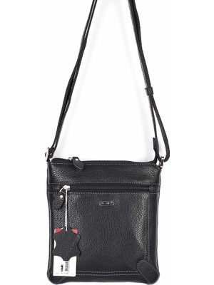 Akaderi Floter Siyah - Omuzdan Askılı Deri Çanta 317