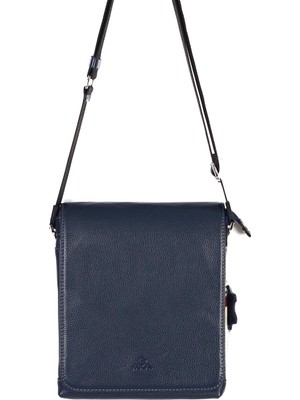 Akaderi Floter Lacivert - Omuzdan Askılı Deri Çanta 308