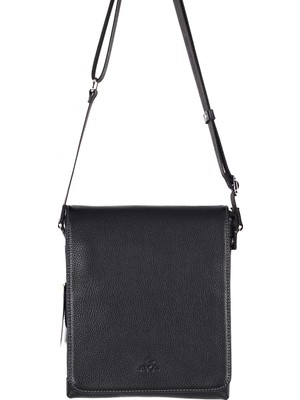 Akaderi Floter Siyah - Omuzdan Askılı Deri Çanta 308