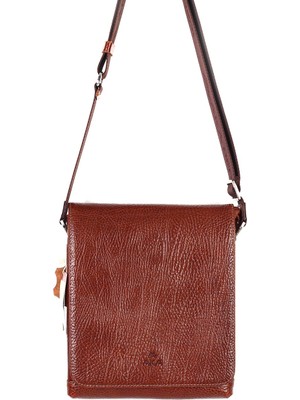 Akaderi Parlak Taba - Omuzdan Askılı Deri Çanta 308