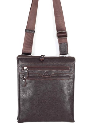 Akaderi Floter Kahve - Omuzdan Askılı Deri Çanta 326