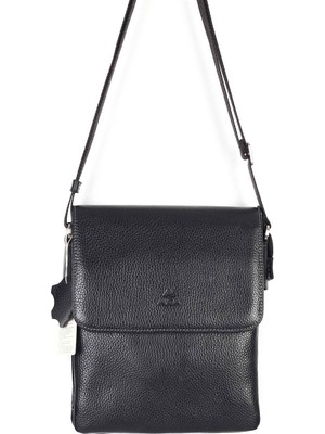 Akaderi Floter Siyah - Omuzdan Askılı Deri Çanta 360