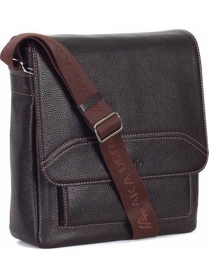 Akaderi Floter Kahve - Omuzdan Askılı Deri Çanta 353