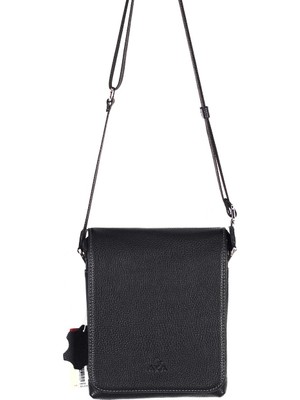 Akaderi Floter Siyah - Omuzdan Askılı Deri Çanta 355