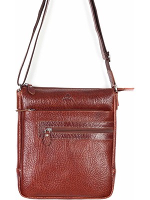 Akaderi Parlak Taba - Omuzdan Askılı Deri Çanta 343