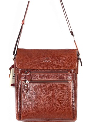 Akaderi Parlak Taba - Omuzdan Askılı Deri Çanta 323