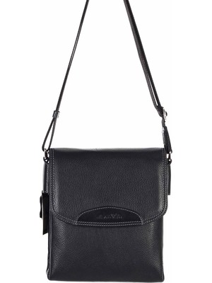 Akaderi Floter Siyah - Omuzdan Askılı Deri Çanta 373