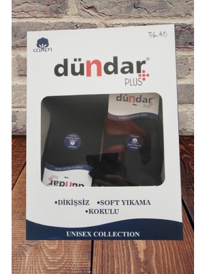 Dündar 6 Adet Unisex Patik Dikişsiz Cotton Plus Çorap