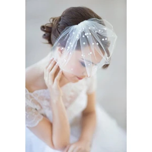 Bba New Trend Incili Sade Tül,nikah Kepi Nikah Aksesuar Vualet