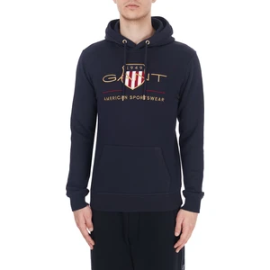 Baskılı Kapüşonlu Kanguru Cepli Pamuklu Erkek Sweatshirt 2047056