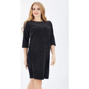 Sırtı 40 Cm.gizli Fermuarlı Truvakar Kol Kadife Elbise | ELB32565