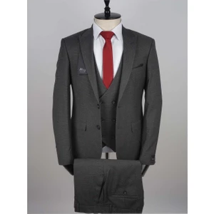 Jan Carlucci Yelekli  Slimfit Drop 6 Takım Elbise
