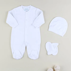 Ekru 3'lü Tulum Set