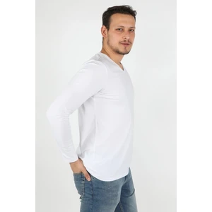 Erkek Süprem Uzun Kollu Tişört Beyaz