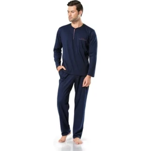 Pierre Cardin 5454  Erkek Penye Pijama Takımı - Lacivert