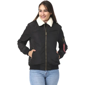 Kadın Yünlü Yakası Çıkabilen Kadın Mont Siyah