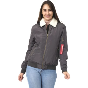 Kadın Yünlü Yakası Çıkabilen Kadın Mont Antrasit