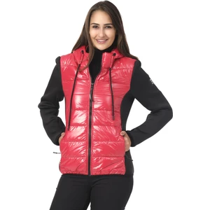 Kadın Parlak Renkli Şişme Kadın Mont Kırmızı