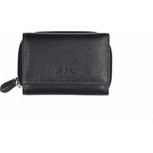 Aka Deri Flotör Siyah  Kadın Cüzdanı (467-2)