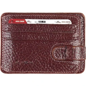 Aka Deri Parlak Taba - Deri Kartlık 050